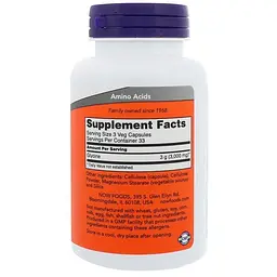 Гліцин Now Foods Glycine 1000 мг 100 вегетаріанських капсул - мініатюра 2