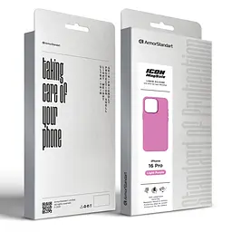 Силиконовый чехол с MagSafe для Apple iPhone 16 Pro, ICON2 MagCase, фиолетовый, противоударный, панель с мягкой подкладкой, защита всего корпуса, поддержка беспроводной зарядки, совместим с защитными стеклами и пленками, ArmorStandart (ARM80192) - мініатюра 10