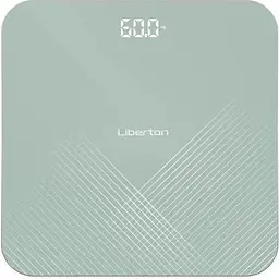 Ваги підлогові Liberton LBS-0816, зелений, LCD-дисплей, максимальна вага 180кг, точність вимірювання 50г, матеріал поверхні