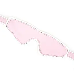 Шкіряна маска на очі Liebe Seele White Pink Fairy Goat Leather Blindfold SX2824 104162 - мініатюра 3