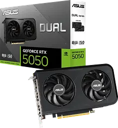 Відеокарта GeForce RTX 5050 8GB Asus Dual OC (DUAL-RTX5050-O8G) - мініатюра 1