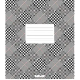 Набір зошитів загальних Школярик Houndstooth print у лінію 24 аркушів 25 шт. (024-3387L)