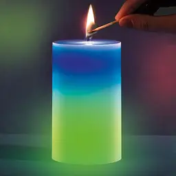 Воскова свічка зі справжнім полум'ям та RGB підсвіткою Candled Mood Madic - мініатюра 3