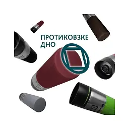 Термокружка Tavialo + 2 ущільнювальних кільця 420 мл Бордовий (190420103) - мініатюра 5