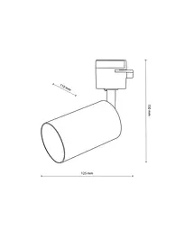 Трековий світильник TK Lighting 6896 Tracer GU10 1x10W IP20 Wh - мініатюра 2
