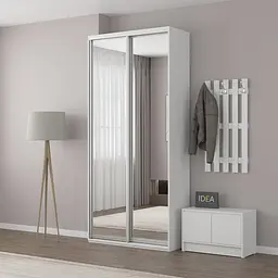 Шафа-купе Idea серія 1 110 x 60 x 240 см Білий Дзеркало