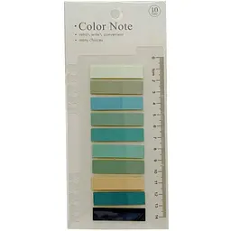 Закладка з лінійкою Bambi stick Notes 2 в 1 Р80-4 різнокольорові