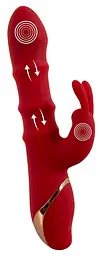 Вібратор-кролик You2Toys Double Bunny 23.7 см (червоний) - мініатюра 2