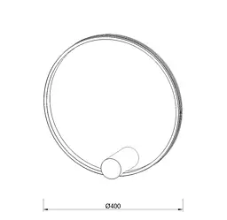 Бра Kloodi KD-RG BRA 400 24W 4К BK - мініатюра 2