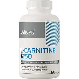 Карнітин OstroVit L-Carnitine 1250 60 капсул