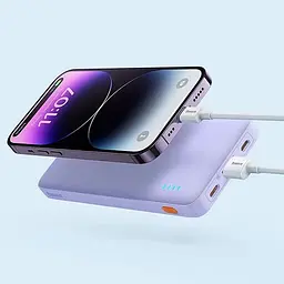 УМБ Baseus Airpow 20000mAh QC+PD 20W Purple (P10022804513-00) - мініатюра 7