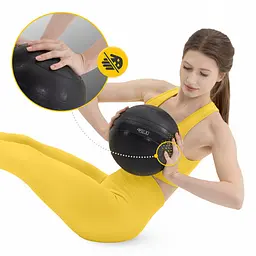 Слембол (медичний м'яч) для кросфіту 4FIZJO Slam Ball 3 кг Black (P-5907739315410) - мініатюра 13