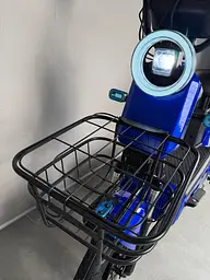Електровелосипед EVOBIKE Nova S 500W 48V 12Ah з 2 сидіннями, корзиною та поворотниками, простий і надійний, для міста і села, синього кольору - мініатюра 13