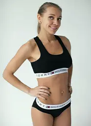 Жіночий набір 3 в 1. Tommy Hilfiger. Victoria's Secret. Чорний, S - мініатюра 3
