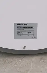 Дзеркало Mixxus PLAIN MC02-60-CASE з LED Touch, Anti-fog, димером, рег. яскравості, годинником (MI6661) - мініатюра 9