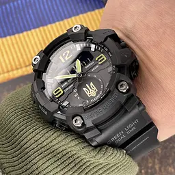 Чоловічий наручний годинник 003BKUAGD Тризуб золото Чорні + Коробка. Patriot acs0031061 - мініатюра 3