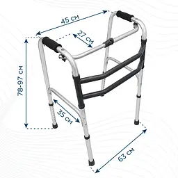 Ходунки крокуючі складані дорослі 1 Doctor Life 10188/E/SL (10188/E/SL-2226) - мініатюра 4