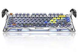 Клавіатура GravaStar Mercury K1 Pro 80keys Kailh Speedy Mint BT/WL/USB RGB Interstellar Silver (GSK1PRO_S_CGRY) - мініатюра 5