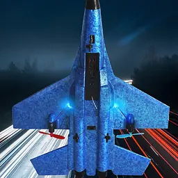 Літак на радіокеруванні SCHE HW33 New Foam Blue - мініатюра 6