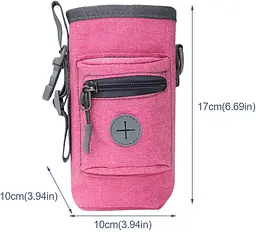Сумка для вигулу і тренувань собак Pilarmuture Dog Training Treat Pouch Rose Red - мініатюра 2