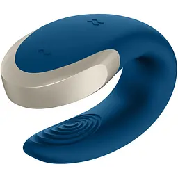 Смарт-вібратор для пар Satisfyer Double Love (Blue) - мініатюра 5