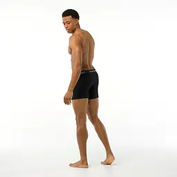 Труси чоловічі Smartwool Men's Merino Boxer Brief Boxed M Чорний - мініатюра 2