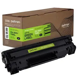 Картридж Canon 712, Black, LBP-3010/3020, стр. 1500, Patron Green (PN-35A/712GL)