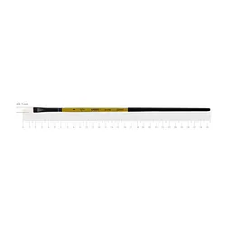 Пензель щетина овальна AMBER 2306FR №3 довга ручка ROSA (4823098533450)