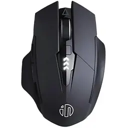 Миша бездротова INPHIC A1 з підключенням USB 2.4Gz + Bluetooth, з акумулятором та 2400 DPI, mate black