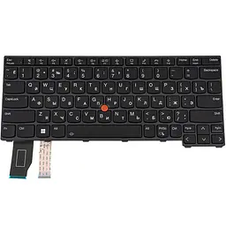 Клавіатура для ноутбука LENOVO (ThinkPad: X13 Gen 2) rus, black, підсвічування клавіш - мініатюра 2