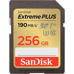 Карта пам'яті Sandisk 256GB SDXC Extreme PLUS Memory Card + 2 years Rescue (SDSDXWV-256G-GNCIN)
