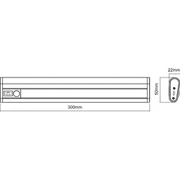 Світильник з датчиком руху Ledvance Linear Mobile 300mm Grey (4058075260467) [158442] - мініатюра 5