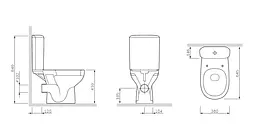 Унітаз-компакт AM.PM Like C808607SC з кришкою Soft Close, Білий - мініатюра 2