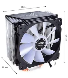 Кулер для процесора QUBE QB-OL1400 intel 775/115x/1366 (QB-OL1400 775/115x/1366) Б/в - мініатюра 2