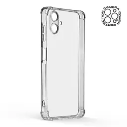 Прозрачный чехол для Samsung Galaxy A06 (A065) с защитой камеры и усиленными бортами, тонкий, силиконовый, бесцветный, ударопрочный, противоударный бампер с закрытой камерой, ArmorStandart (ARM80119) - мініатюра 2