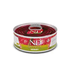 Вологий корм для кішок Farmina N&amp;D QUINOA URINARY, DUCK &amp; CRANBERRY ADULT для проф. сечокам'яної хвороби, качка, кіноа, журавлина та ромашка, 80 г