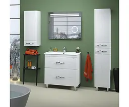 Тумба Sanwerk з умивальником "МИНДАЛЬ QTAP" 70 см, біла (MV0000888)