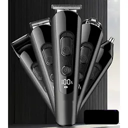 Машинка для стрижки волосся XPRO V-175 професійна акумуляторна з насадками триммер чорна (41422-15919_564) - мініатюра 3