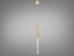 Стельова люстра LED Diasha 3007/1G 3W, золота, для коридору, спальні, кухні, вітальні - мініатюра 2