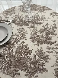 Скатертина столова Ecotton DUCK 170х220 см водовідштовхувальна Italiano бежевий (30497 Beige) (25003) - мініатюра 5