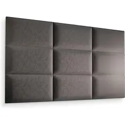 Стеновая панель, бархатное изголовье кровати, графит 30*40*4 см