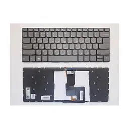 Клавиатура ноутбука Lenovo IdeaPad 320-14ISK, 320S-14IKB/14IBR серая с подсв. UA (A46117)
