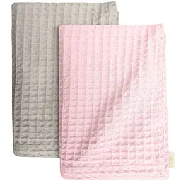 Набір рушників Cosas Waffle Rose & Cube Coffe 2 шт. (SetTowel_95-Rose_130-SqCoffe)