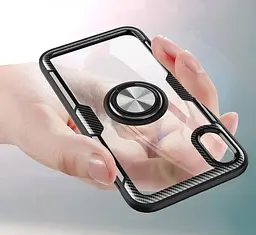 Чохол Primolux Ring Magnetic Stand для Apple iPhone Xs Max Black - мініатюра 5