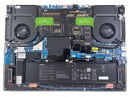 Вентилятор Asus кулер 12V для моделей ноутбука ROG Strix Scar 17 G733PY, G733PYV, G733PZ (CPU Fan) 13NR0DB0P02011 Оригінал, 12V, 4pin - мініатюра 3