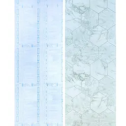Самоклеюча плівка Sticker Wall SW-00001215 Нефритовий мармур срібні соти 0,45х10м - мініатюра 2