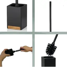 Йоржик для унітаза Kela Cube 45.5х9.5х9.5 см чорний (23690) - мініатюра 2
