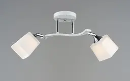Люстра стельова Sirius B N6107/2 WT+CR з поворотнім механізмом