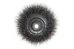 Корщітка Intertool для болгарки УШМ дротяна щітка чашкова 125 мм рифлена BT-1125 - мініатюра 3