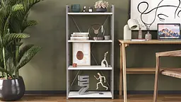 Етажерка 4/60 Ferrum-decor Серії Коннект 120x60x28 сірий ДСП Білий 16мм (FRD-104248) - мініатюра 7